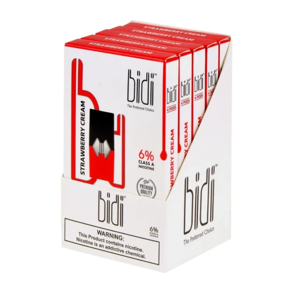 Bidi Strawberry Cream 4 Pods - Image 2