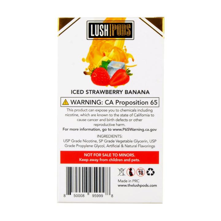 Lush Pods Iced Strawberry Banana Pack of 4