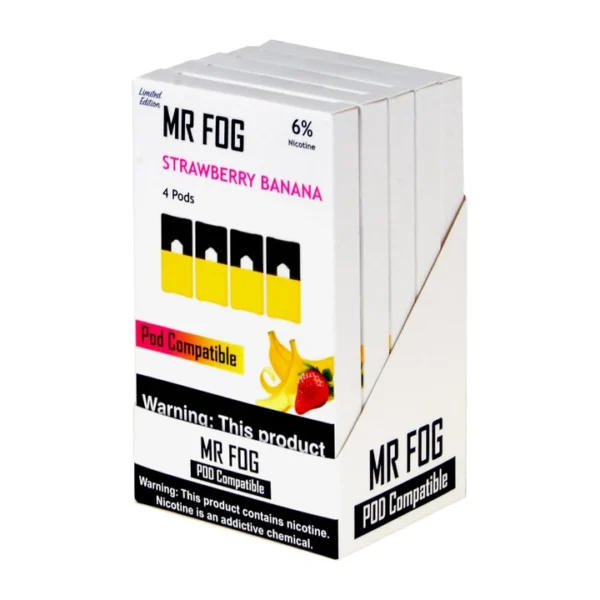 Mr Fog Strawberry Banana 4 Pods - Image 3
