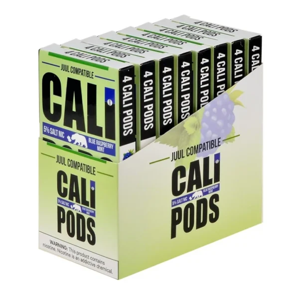 Cali Pods Blue Raspberry Mint 4 Pods - Image 2