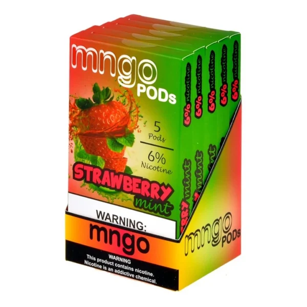 Mngo Strawberry Mint 5 Pods - Image 3