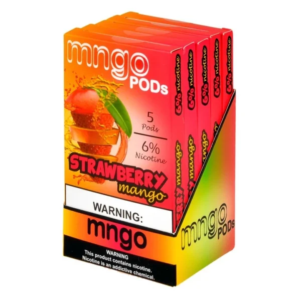 Mngo Strawberry Mango 5 Pods - Image 3