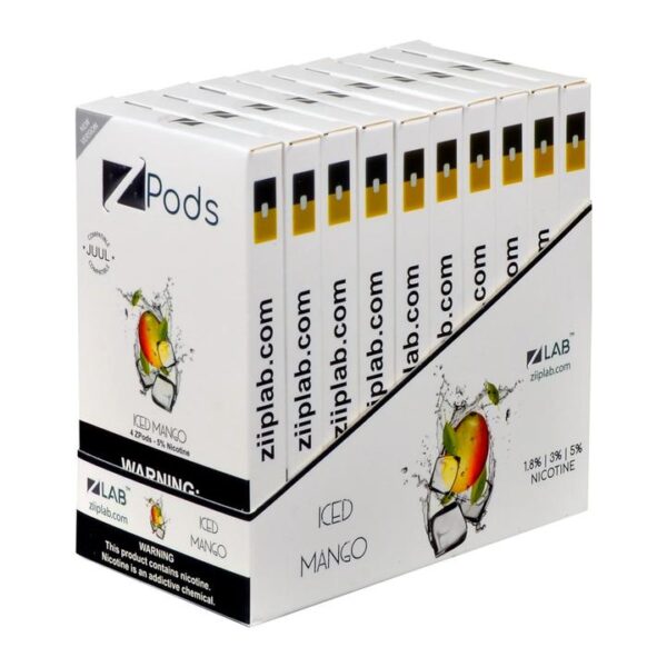 Ziip Iced Mango 4 Pods - Image 2