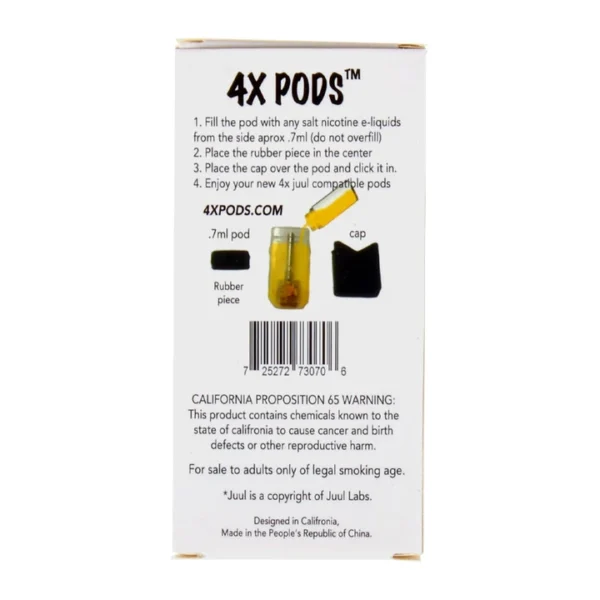 4X Empty Refillable Pods Pack of 4 - Image 3