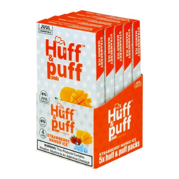 Huff & Puff Strawberry Mango Ice 4 Pods - Image 2