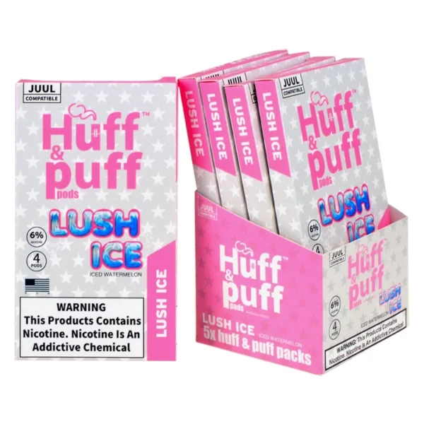 Huff & Puff Lush Ice 4 Pods - Image 3