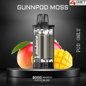 Buy GUNNPOD MOSS – MANGO BLISS – 8000 PUFFS – POD ONLY