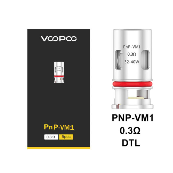 VooPoo PnP VM1 Replacement Mesh Coil, 0.3ohm