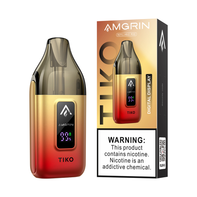 AMGRIN TIKO Refillable Replacement Pod Kit Red Yellow