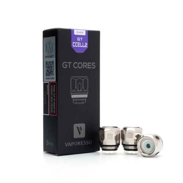 Vaporesso GT CCELL 2 Stainless Steel and Ceramic Coils 0.3 Ohm (3-Pack) - Enhanced Flavour and Longevity