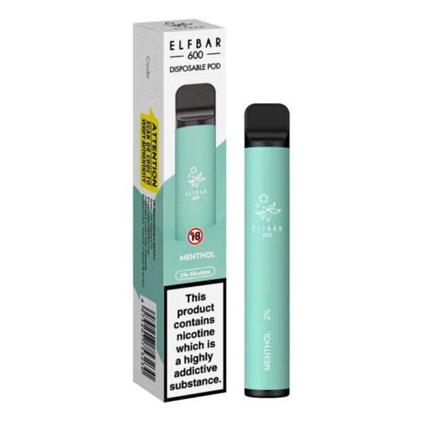 Menthol Elf Bar 600 Disposable Vape | 20mg